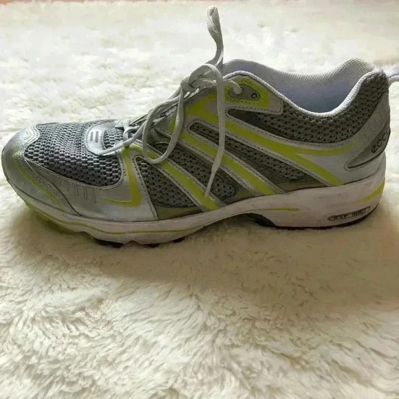 Ecco Silver/Yellow Sneakers Sz 44  EU 10-10.5 US - Picture 6 of 16